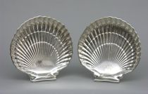 Appraisal: Pair of Gorham Shell Dishes Lot includes a pair of