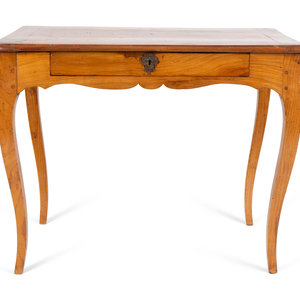 Appraisal: A French Provincial Cherrywood Side Table TH CENTURY Height x