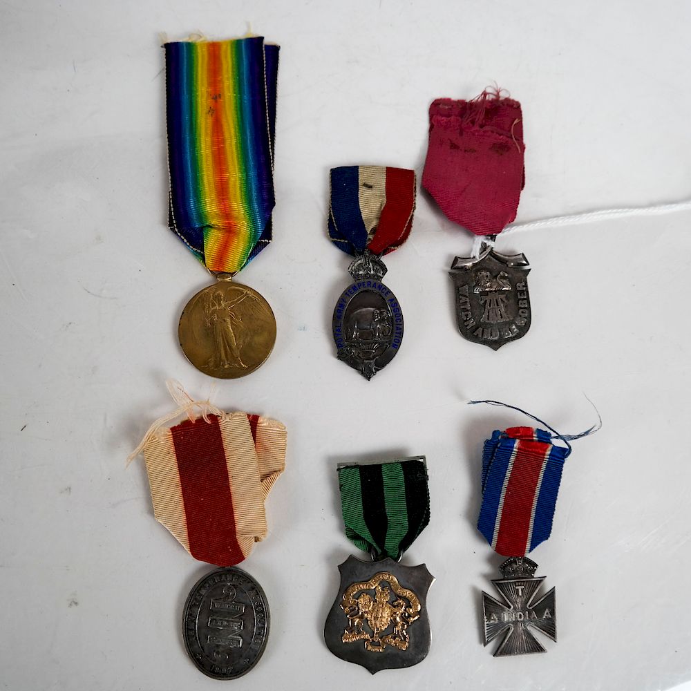 Appraisal: Assorted Temperance Medals The Great War for Civilization - groups