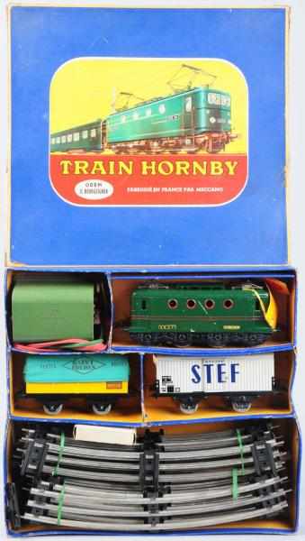 Appraisal: Tin Hornby O-Gauge Freight Train Set French Pre-war Includes no