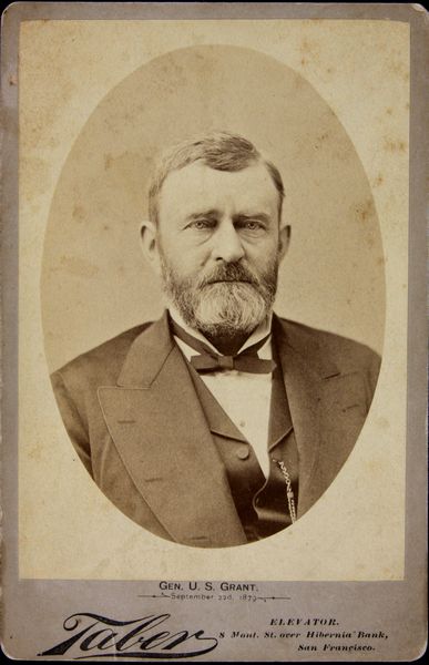 Appraisal: Cabinet card photograph of Ulysses S Grant - x some