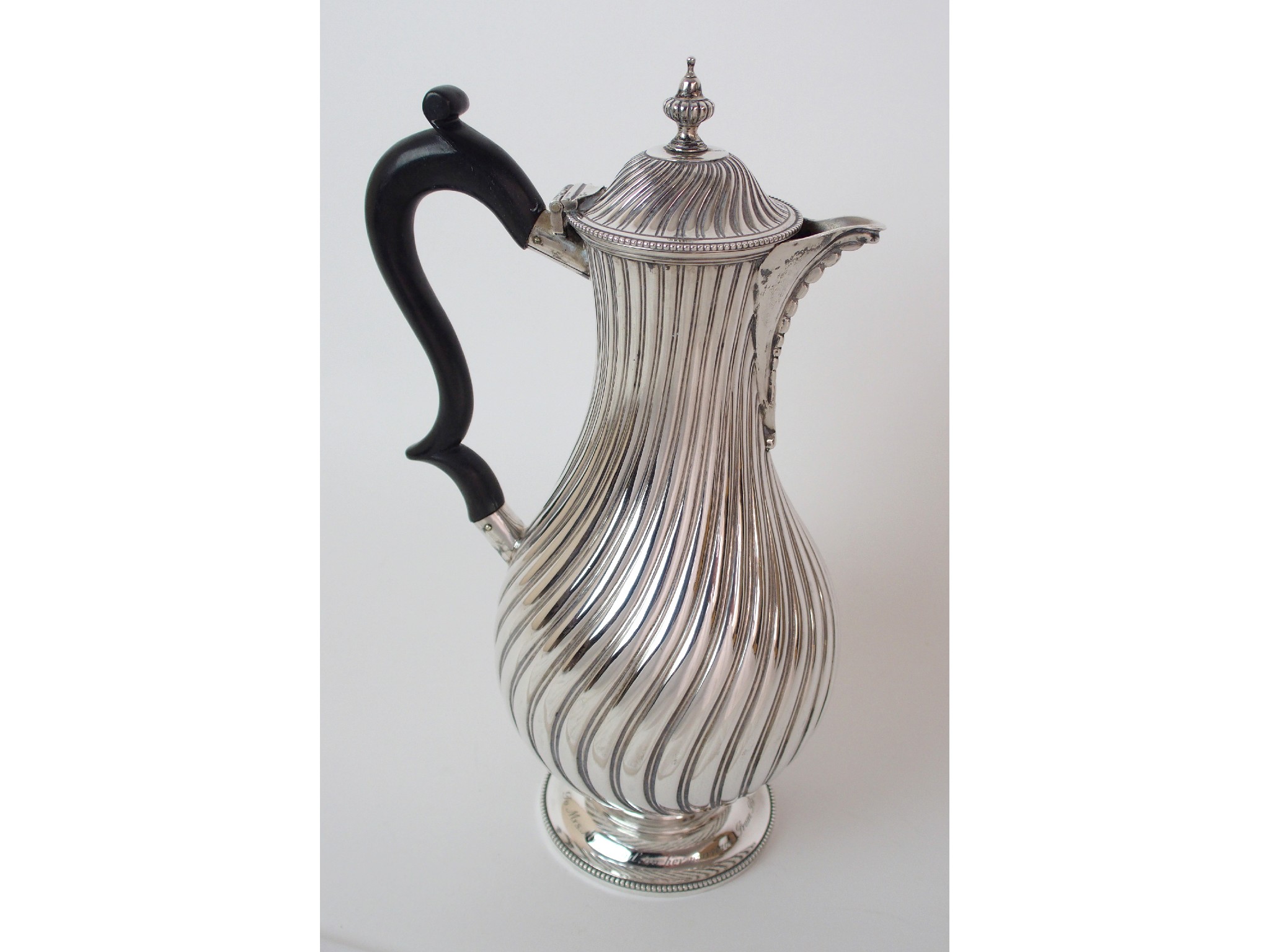 Appraisal: A late Victorian silver coffee potby Hamilton Inches Edinburgh of