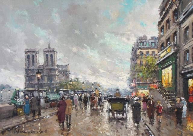 Appraisal: Antoine Blanchard FR - x oil on canvas signed lower