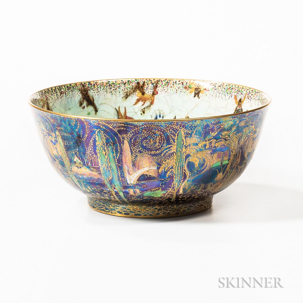 Appraisal: Wedgwood Fairyland Lustre Poplar Tree Imperial Bowl Wedgwood Fairyland Lustre