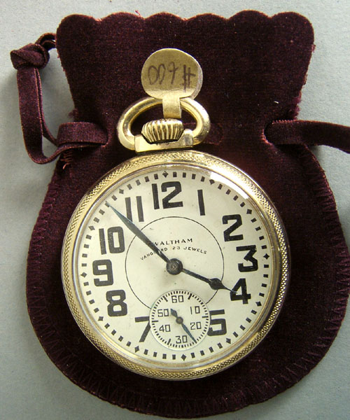 Appraisal: Waltham Vanguard -jewel K gold filled open face pocket watch