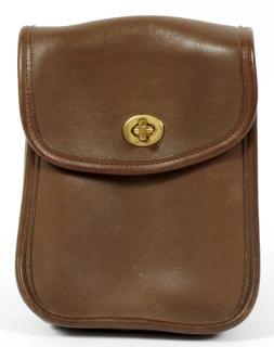 Appraisal: COACH BROWN LEATHER BAG COACH BROWN LEATHER BAG W Brown