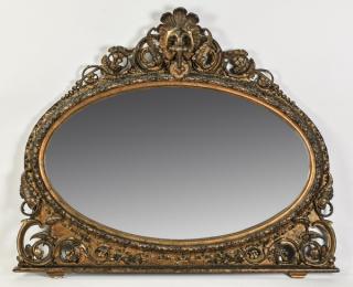 Appraisal: Venetian style giltwood mirror early th c Venetian style oval