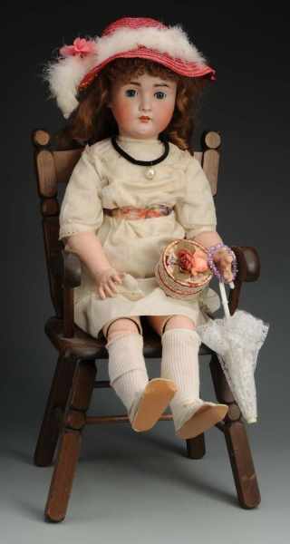 Appraisal: Hertel Schwab Co German Bisque Child Doll Description Mold sleeping