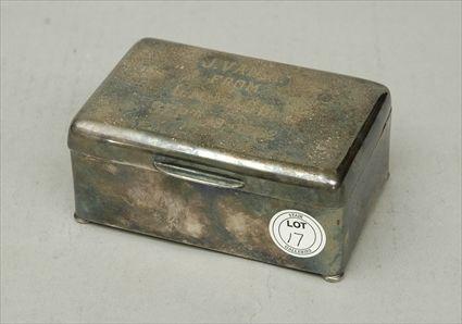 Appraisal: Silver-Plated Box