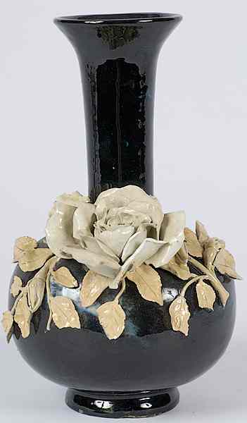 Appraisal: Cincinnati Art Pottery Vase American a Cincinnati art pottery black