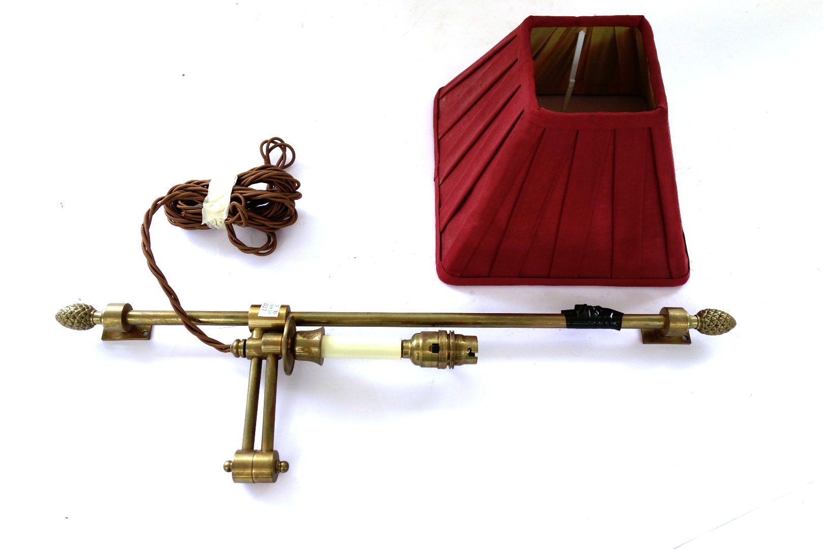 Appraisal: A set of eight brass wall lights of Victorian style