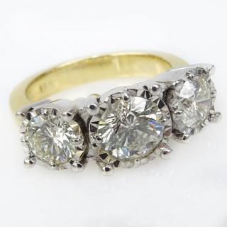 Appraisal: Vintage Approx Carat Round Brilliant Cut Diamond and Karat Yellow