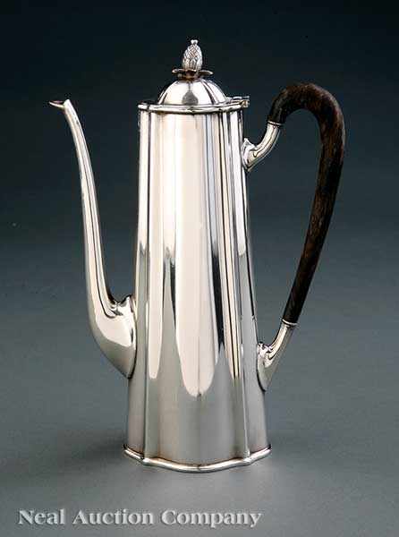 Appraisal: A Chicago Sterling Silver Chocolate Pot Randahl Shop - present