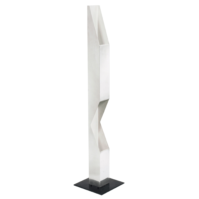 Appraisal: Neal Small for Koch and Lowy floor lamp aluminum square