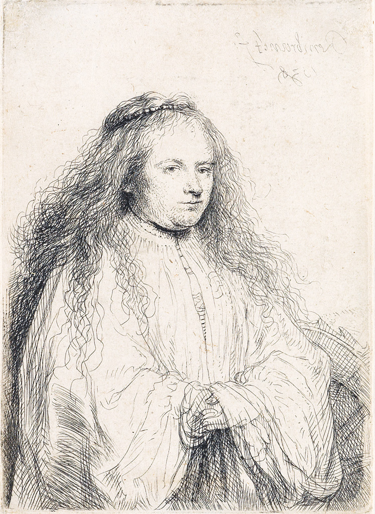 Appraisal: REMBRANDT VAN RIJN The Little Jewish Bride Saskia as Saint