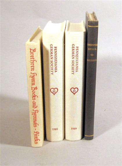 Appraisal: vols Books on Pennsylvania Books Arndt Karl John Richard et