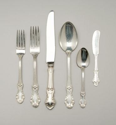 Appraisal: pieces sterling flatware Georgian Shell Frank M Whiting pieces oz