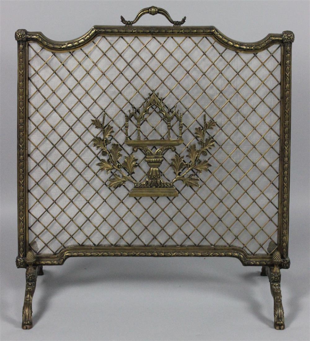 Appraisal: MAITLAND SMITH FRENCH STYLE FIRE SCREEN having a shaped top