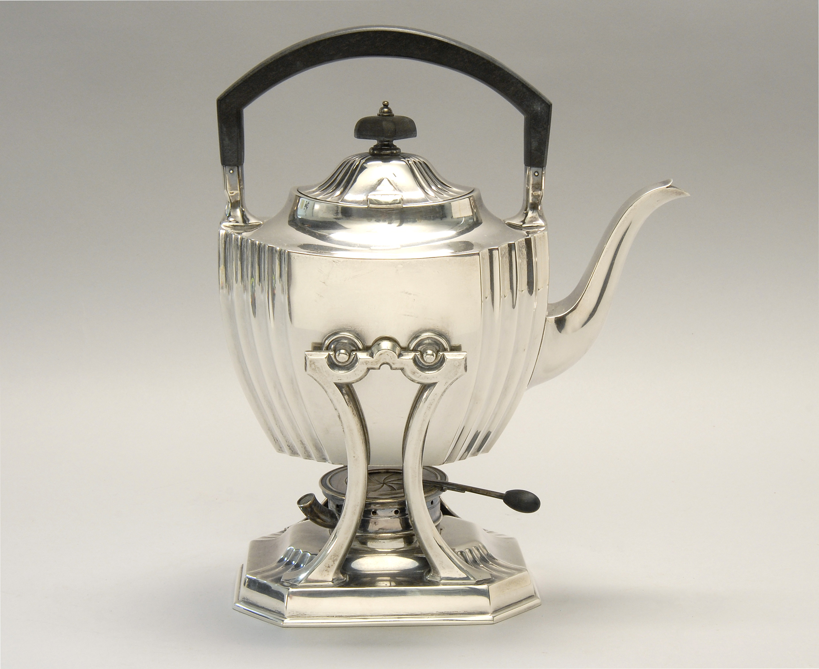 Appraisal: STERLING SILVER TEAPOT ON STAND BY DURGIN DIV OF GORHAM