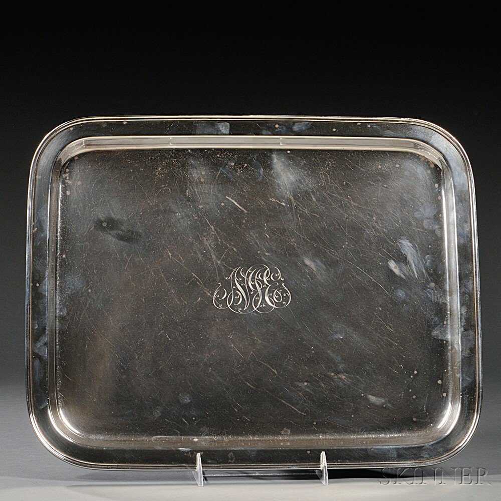 Appraisal: Tiffany Co Sterling Silver Tray New York - rectangular with