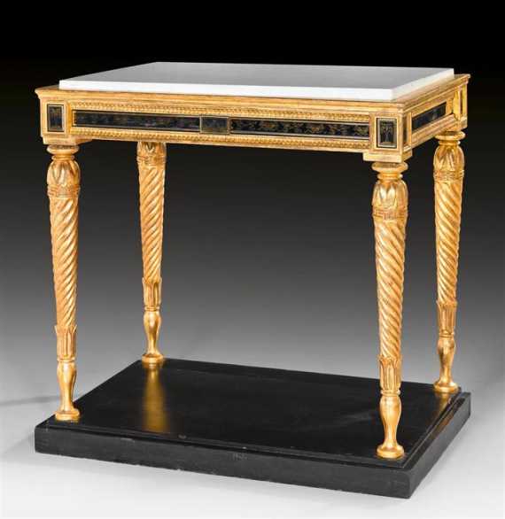 Appraisal: SMALL CENTER TABLE WITH VERRE EGLOMISE INLAYS Louis XVI Sweden