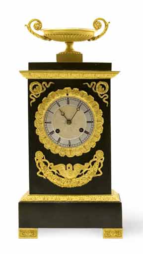 Appraisal: Louis Philippe Gilt and Patinated-Bronze Mantel Clock Estimate -