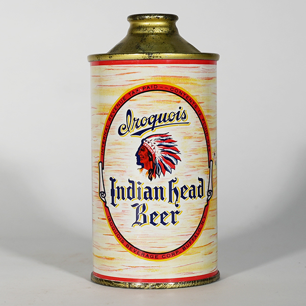 Appraisal: Irquois Indian Head Beer Low Profile Cone Top SWEET -