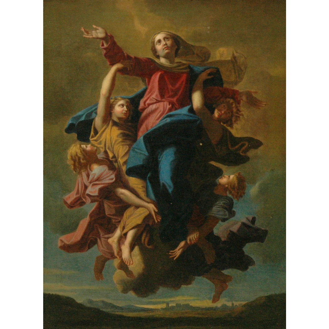 Appraisal: School of Nicholas Poussin The Assumption of the Virgin Oil