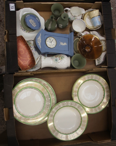 Appraisal: A collection of various pottery to include Wedgwood Jasperware Ainsley