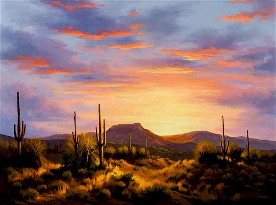 Appraisal: David Flitner x inches David Flitner american b Desert Sunset