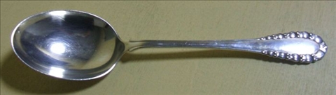 Appraisal: GEORG JENSEN STUFFING SPOON th C Of extremely large size