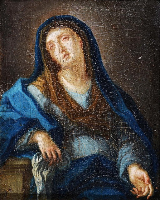 Appraisal: TH CENTURY CONTINENTAL SCHOOLThe Madonna oils on canvas x cm