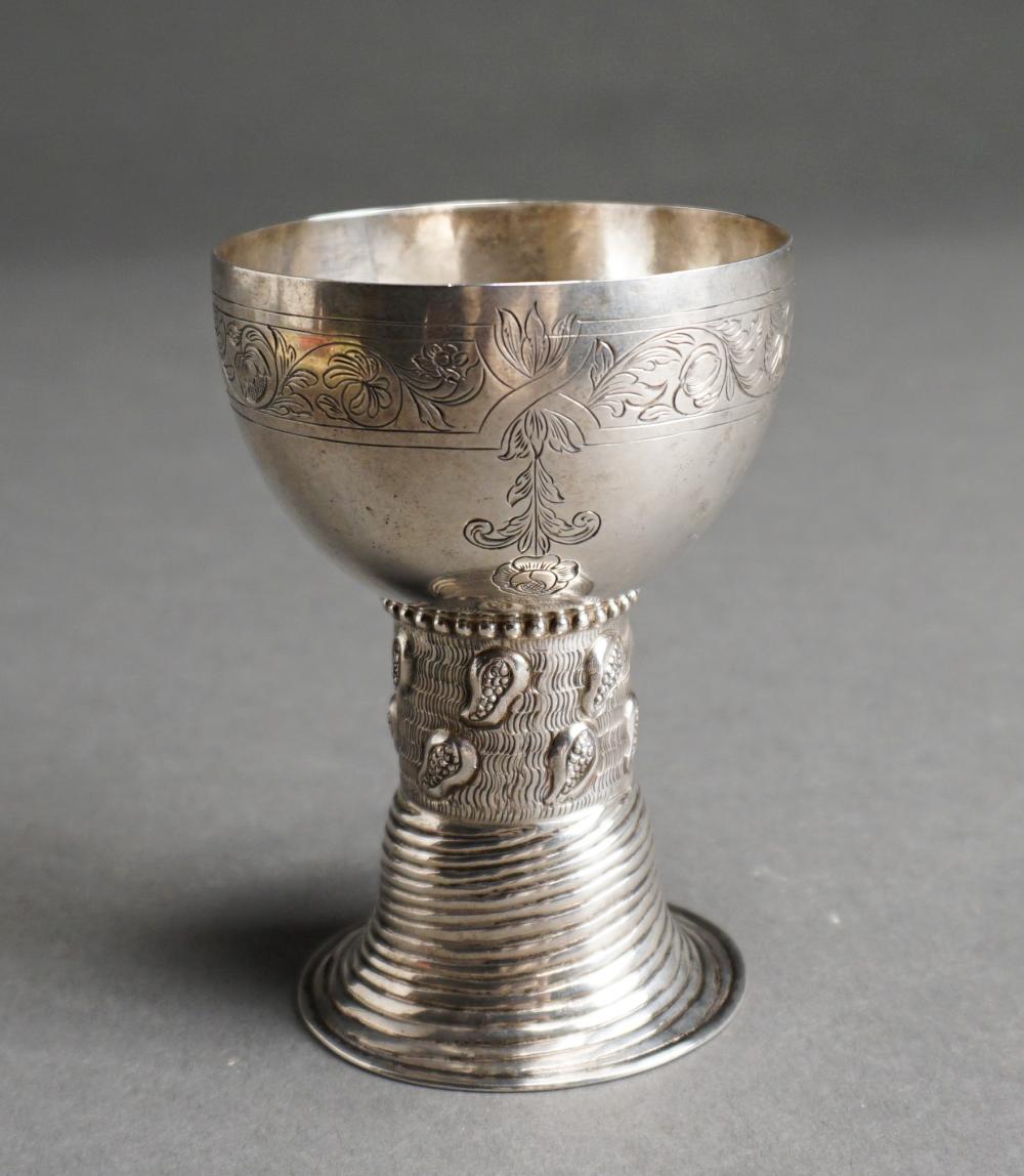 Appraisal: Dutch -Silver Footed Cup ozt