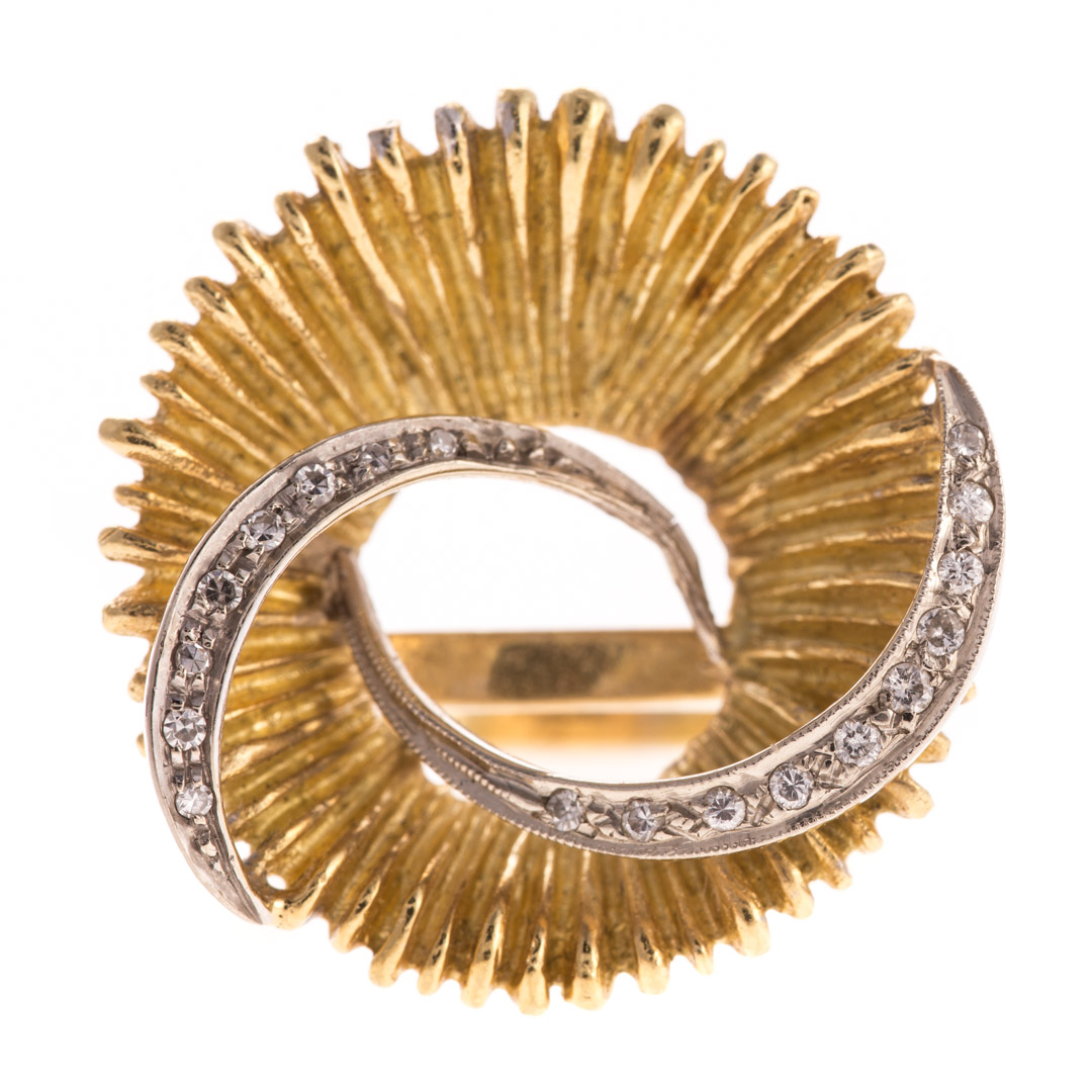 Appraisal: A Lady's Abstract Style Diamond Ring in K K yellow