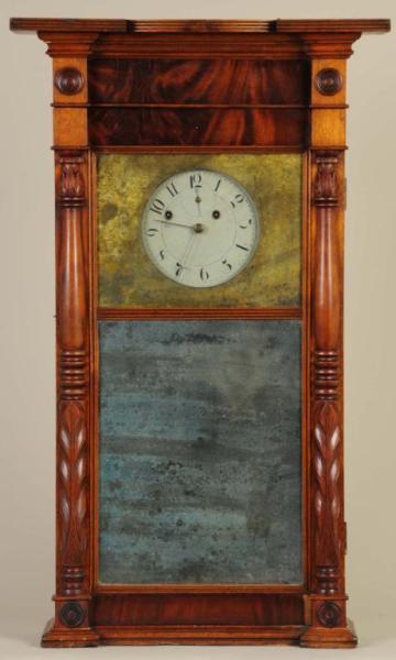 Appraisal: New York Empire Shelf Clock by Asa Munger Description Circa