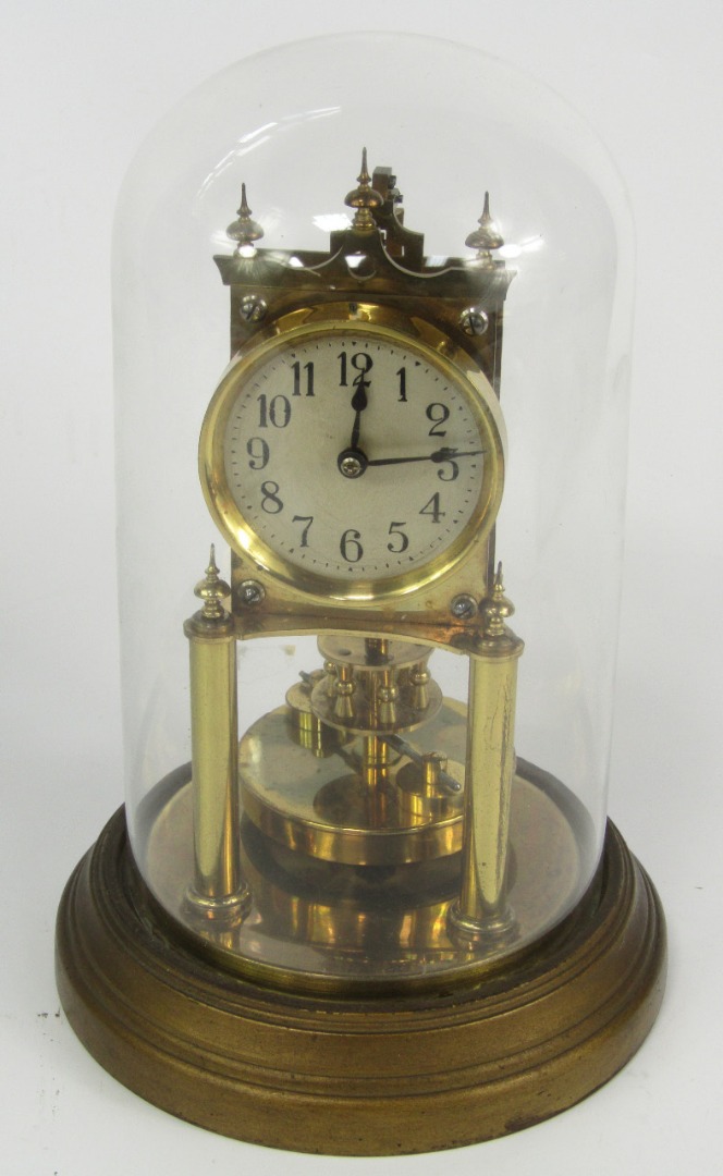 Appraisal: A BHA brass four hundred day torsion clock dial bearing