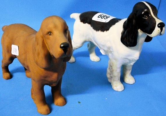 Appraisal: Beswick Liver White Cocker Spaniel and Similar in Brown Matt