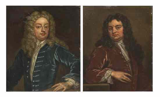 Appraisal: After Sir Godfrey Kneller British - Joseph Addison and Sir