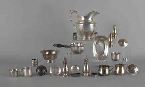 Appraisal: Collection of sterling silver tablewares ozt