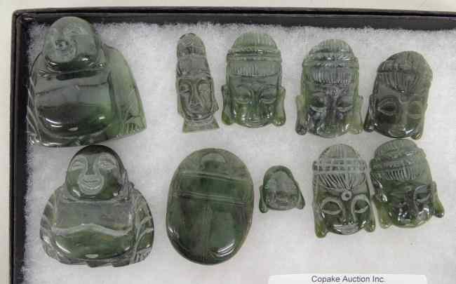 Appraisal: Lot various Asian jade carvings