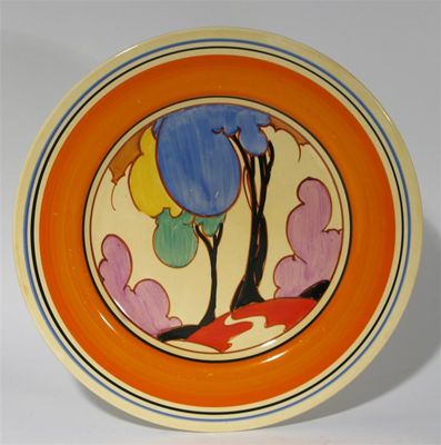 Appraisal: Autumn' a Clarice Cliff Fantasque Bizarre plate painted in colours