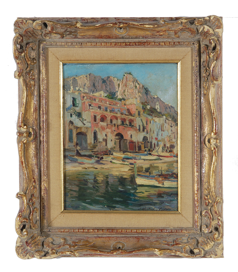 Appraisal: Constantin Westchiloff American Russian - CAPRI oil on Masonite framed