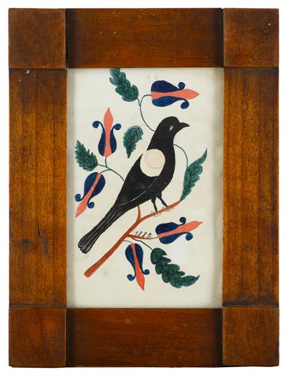 Appraisal: Fraktur a bird on branchprobably pennsylvania dated