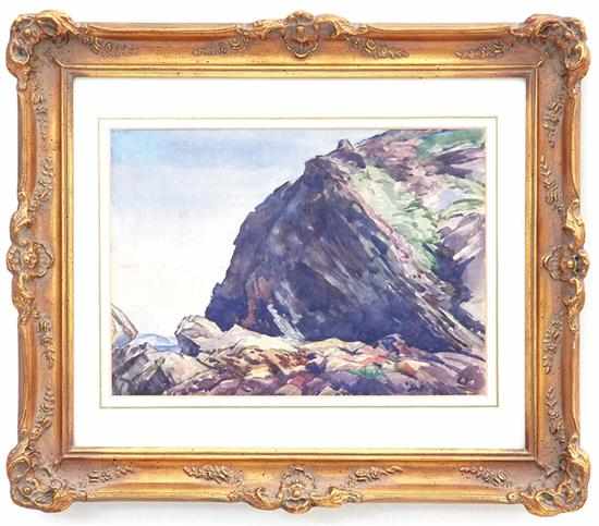 Appraisal: Walter Durac Barnett British - SOLVA watercolor framed signed lower