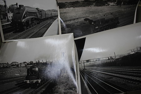 Appraisal: A COLLECTION OF OLD BLACK AND WHITE STEAM RAILWAY RELATED