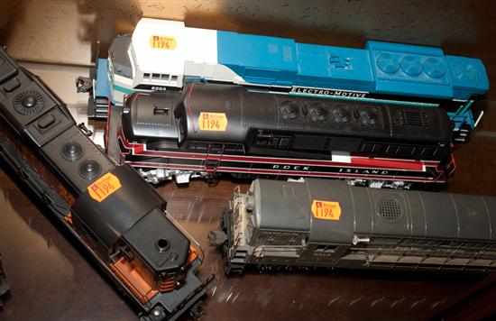 Appraisal: Lionel Milwaukee Road diesel loco and three Williams diesel locos