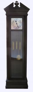 Appraisal: Chime Hall Clock A chain wind hall clock of the