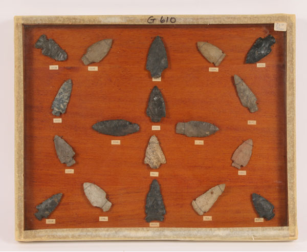 Appraisal: Two frames G with and G with arrowheads from various