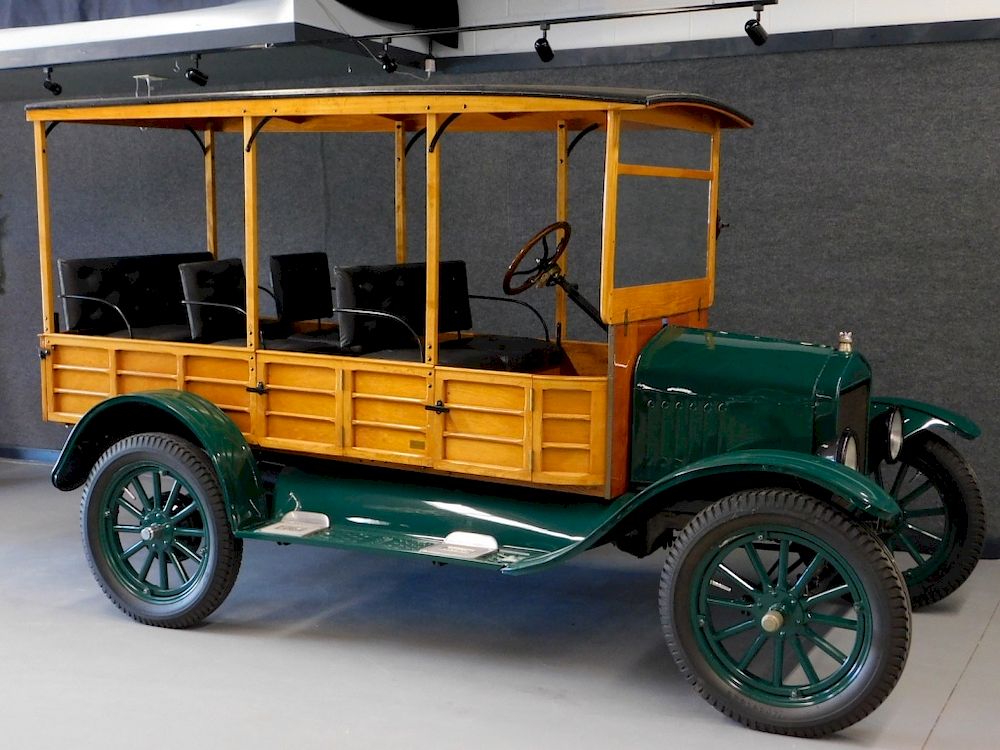 Appraisal: Ford Model T Wood Body Depot Hack Truck Michigan Green