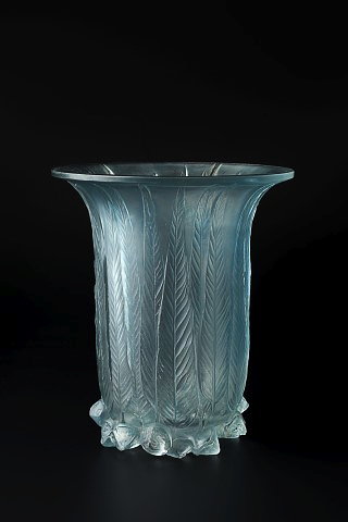 Appraisal: Rene Lalique French - 'Eucalyptus' vase Marcilhac originally designed frosted